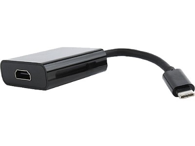 Adapter Gembird  USB-C to HDMI, Converts USB C-type male to HDMI female adapter, 15cm,  A-CM-HDMIF-01