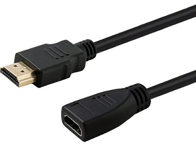 Cable HDMI M to HDMI F  1m  Savio  CL-132