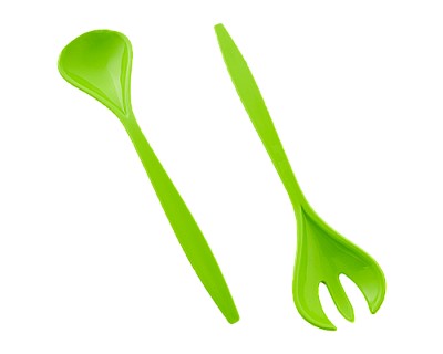 Image 167097 Set lingura-furculita din plastic ALEANA