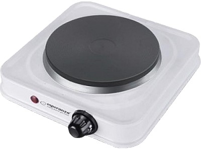 Image Electric Hot Plate Esperanza ST.HELENS EKH003W White, 1000W 5 temperature degrees thermostatic protection against overheating The indicator light (on