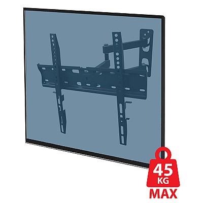 Image Esperanza TV-Wall Mount 008 ERW008 for 26-70", Max load 45kg, Vesa 75x75-400x400mm, Distance of TV from wall: 90-460mm, Tilt adjustment up to 15°, Hor