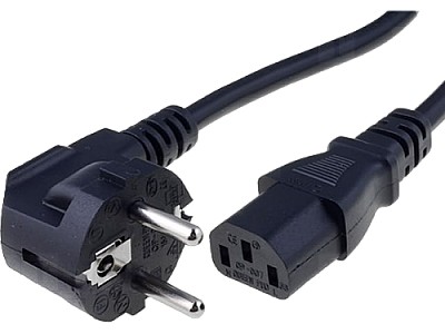 Power cord - 1.8m - GEMBIRD PC-186-VDE, Schuko input / C13 output, VDE approved, Black