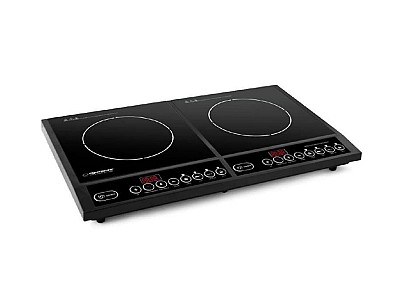 Image Induction Hot Plate Esperanza ST.MARIA EKH008 Black, 2-burner,  2000W + 2000W, 2 cooking surfaces: polished black crystal glass 280 * 280mm * 2 pieces