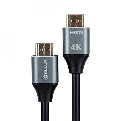 Image Cable HDMI M to HDMI M 3m Tellur, 4K, 18Gbps, Ethernet, gold-plated, black TLL312011