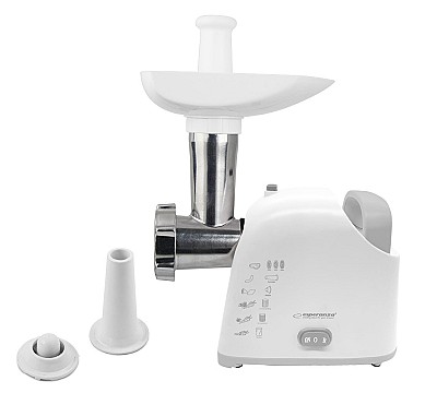 Image Meat Grinder Esperanza WELLINGTON EKM033, with graters, 2200W, Stainless steel knife, Metal spiral drive, 3 discs 3, 5, 7 mm,,Forward and reverse func