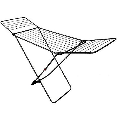 Image Uscator de rufe STABILO 18 M D0503SE, 128 x 55 x 4 cm, 18 m, max. 15 kg, foldable wings, black