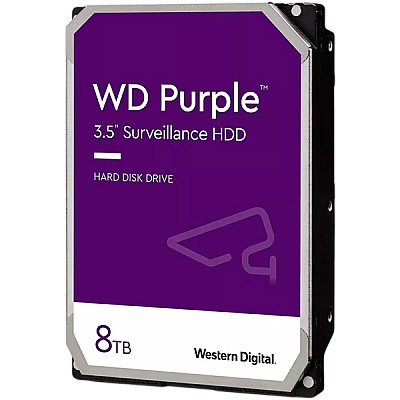 Image 3.5" HDD 8.0TB Western Digital  Purple, 5640rpm, 256MB, SATAIII (for video)  WD85PURZ