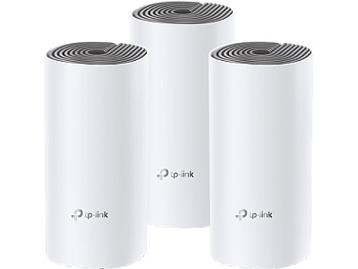 TP-LINK Deco E4 (3-pack) AC1200 MU-MIMO, Whole Home Mesh Wi-Fi System, Router, Access Point, 867 Mbps at 5 GHz, 300 Mbps at 2.4 GHz, 2  10/100Mbps, WA