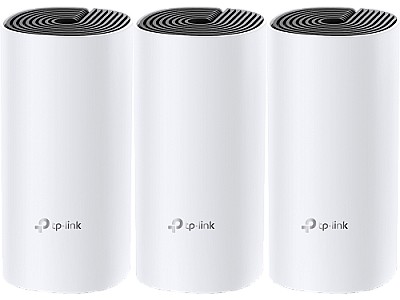 TP-LINK Deco M4 (3-pack) AC1200 MU-MIMO, Whole Home Mesh Wi-Fi System, Router, Access Point, 867 Mbps at 5 GHz, 300 Mbps at 2.4 GHz, 2  Gigabit Ports