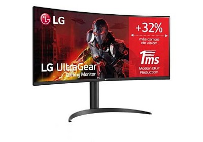 Image 34.0" LG  34WP65CP-B Curved QHD 3440 x 1440, 21:9, 160Hz, 300 cd, Freesync, 2xHDMI, DP, Speaker 7W, Jack, VESA (100x100mm)