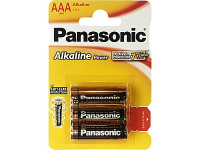 Baterie Panasonic Alkaline Power, AAA Blister x 4,  LR03REB/4P