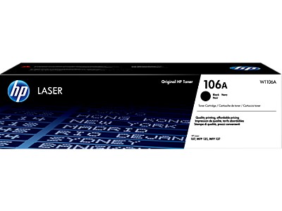 Original toners HP 106A (W1106A) Black for 107a, 107r, 107w, 135a, 135r, 135w, 137fnw
