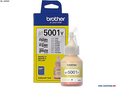 Ink Bottle for Brother BT5001Y for DCP-T310, DCP-T500W, DCP-T700W, MFC-T800W Yellow, Approx. 5000 pages