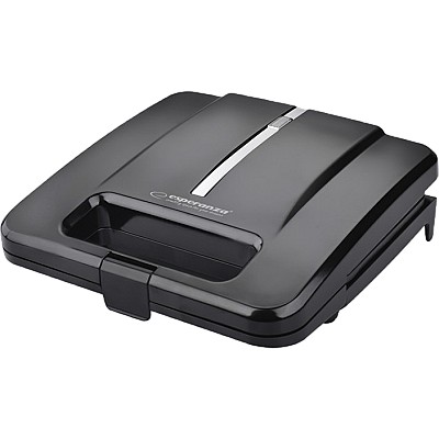 Image Sandwich Maker Esperanza PARMIGIANO EKT010 1000W, with grill plate, automatic temperature control, non-stick coating of the heating plates, heat-insul