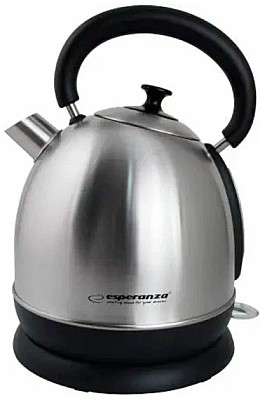 Image Kettle Esperanza DANUBE EKK032S, inox, 2200W,  1.8 l, Auto shut-off after boiling, Boil dry safety cut-off, Concealed heating element, Powercord lengt