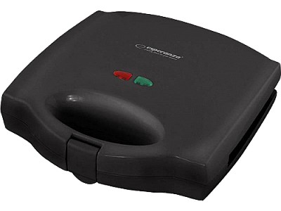Image Sandwich Maker Esperanza PORTABELLA EKT006K Black 750W, 3 in 1 functions (sandwich maker, waffle maker and grill), automatic temperature control, non-