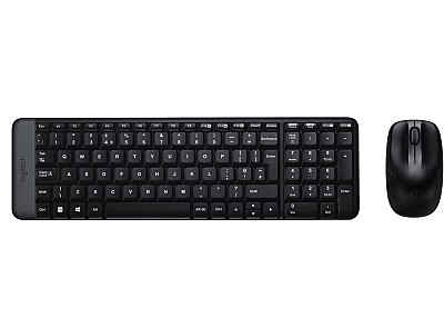 Image Logitech Wireless Combo MK220, Keyboard & Mouse, US International layout, USB, Black