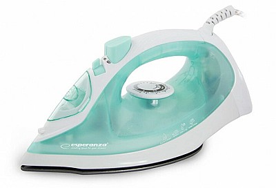 Image Iron Esperanza SILK  EHI005 2200W; Non stick soleplate; Anti-drip function; Horizontal and vertical steam; Dry ironing; Spray; Sellf cleaning; Ceramic