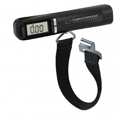 Scale Luggage Esperanza HITCHHIKER ETS001, Max: 50 kg, Four units of measure: g/lb/oz/kg, Tare Function, Power supply: 2*AAA batteries, Low battery in
