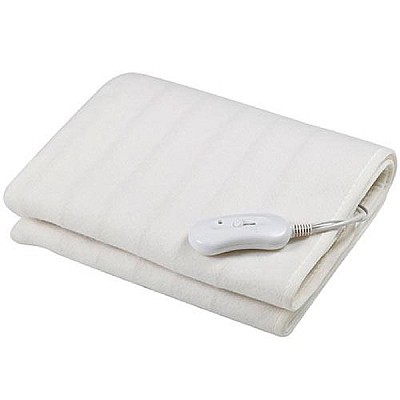 Heating blanket Esperanza WHITE SATIN EHB002, 150x80cm, 60W, Temp: 32-37°C, 40-45°C, 50-60°C, Material: 100% polyester, Electric cable length: 160cm,