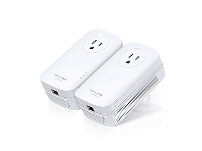 Image TP-LINK TL-PA8010P KIT AV1200GigabitPassthrough Powerline Starter Kit, 1200Mbps Powerline Datarate, Line-Neutral/Line-Ground 2*2 MIMO,1 GigabitEt