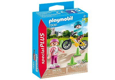 Image PM70061 Children with Skates and Bike