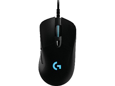 Logitech Gaming Mouse G403 Hero 16 000 dpi, Mechanical Button Tensioning System, 6 programmable buttons, Optional 10-gram weight, Lightsync RGB, Braid