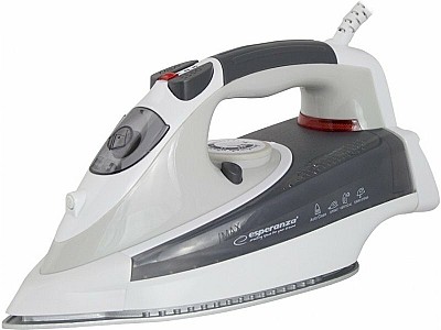 Iron Esperanza CHINO CERAMIC EHI009 2400W, Ceramic soleplate, anti-drip function, anti-calc function, steam, burst of steam, vertical steam, dry ironi
