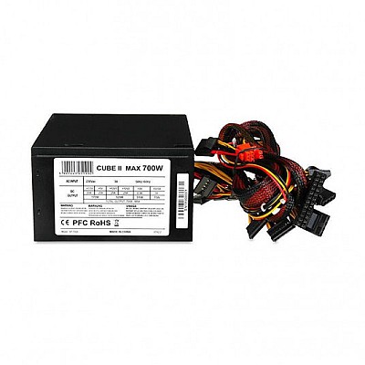 Image PSU iBOX Cube II 700W, Active PFC, 120mm fan, 1x ATX MB,  1x20+4pin, 1xPCI-e 6pin, 1xPCI-e 6+2pin, 6xSATA, 6xMolex