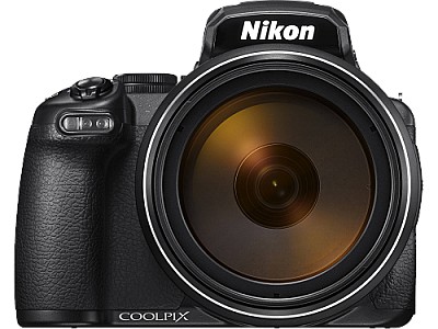 Coolpix P1000 Black 16,0 MPx; BI* CMos  1/2,3";  24–3000 / 125x; f/2,8-8; SuperED; optic VR2+eVR; ISO 6400;Bluetooth 4.1, Wi-Fi+NFC; GPS+GLONASS+QZSS;