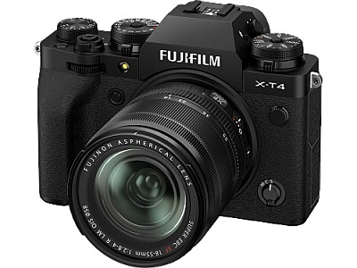 Fujifilm X-T4 + Fujinon XF18-55mm F2.8-4 R LM OIS Black, 26.1 Mpix, 23.5mm x 15.6mm (APS-C) X-Trans CMOS 4; ISO 51200; IBIS (Sensor Shift); UHD 4K/60f