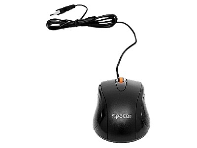 Mouse Spacer optic black USB 1000 DPI SPMO-F01