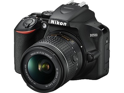 Nikon   D3500 kit AF-P 18-55VR bk  24,2Mpx CMOS  23,2x15,4mm; EXPEED 4; ISO 100-25600; Full HD(60p); LiveView; 5 framespersecond; Bluetooth 4.1 with