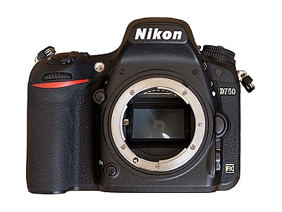 Nikon   D750 body  24.3MPx FX-Format CMOS Sensor; No Optical Low Pass Filter EXPEED 4 Image Processor 3.2" 1,229k-Dot RGBW Tilting LCD Monitor Full HD