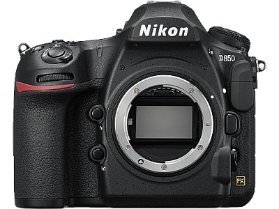 Nikon   D850 body  45.7MPx FX-Format CMOS Sensor; 4K UHD Video Recording at 30 fps, EXPEED 5 Image Processor, 3.2" 2,359k-Dot LCD Monitor, Full HD 108