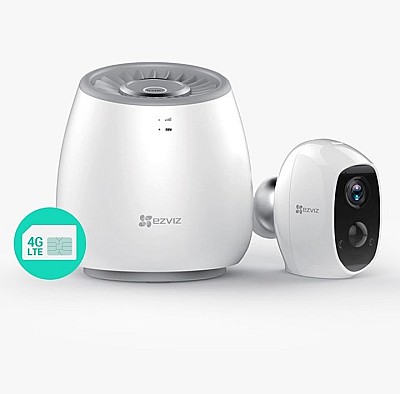 WiFi Station EZVIZ CS-WLB with 4G, Built-in 100dB Siren, supports up to 6 WiFi Cameras CS-C3A, Built-in 4G LTE Module for Additional Internet Connecti