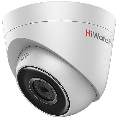 IP Dome Camera HiWatch DS-I203, 2Mpix, 1/2.8", 2.8mm, 1920x1080@25fps, IR range 30m, H264+/H.264/MJPEG, DC12V, PoE 5W, IP67