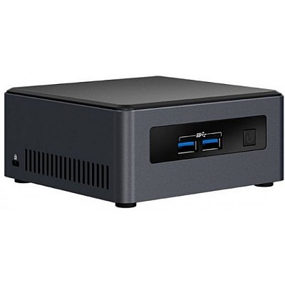 Mini PC Intel NUC i3-7100U HD Graphics 620, 2xSODIMM DDR4 2133MHz, 1xM.2, 1x2.5 SATA, 2xHDMI, 4xUSB-A, 1xLAN, Wi-Fi a/b/g/n/ac, BT4.2, SD slot, Power