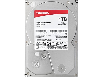 Image 3.5" HDD 1.0TB  Toshiba P300 , 7200rpm, 64MB,  NCQ-technology, SATAIII "HDWD110UZSVA"
