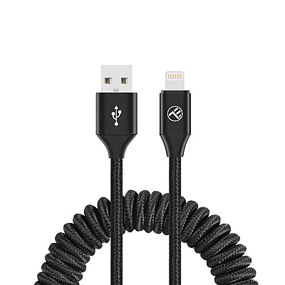 Image Cable USB - Lightning, 3A, 1.8m, EXTENDABLE Tellur Black  TLL155396
