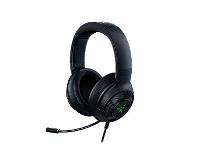 Image Headphone RAZER Kraken V3 X / Wired USB Gaming Headset, 7.1 Surround Sound, HyperClear Cardioid Mic, THX Spatial Audio, TriForce 40mm Drivers, Hybrid