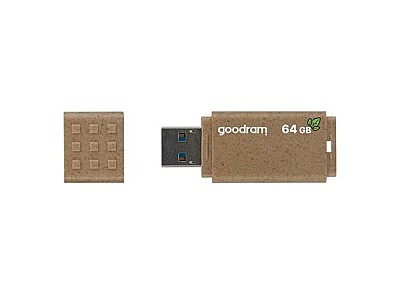 Image 64Gb  USB3.2  GoodRAM  UME3 Eco Friendly  (Read 60 MByte/s, Write 20 MByte/s) UME3-0640EFR11