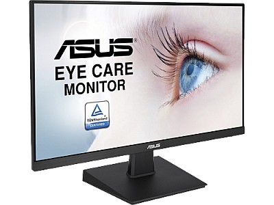 Image 23.8" ASUS VA24EHE Monitor,1080P, Full HD, IPS, 75Hz,HDMI D-Sub DVI-D, Adaptive-Sync / FreeSync, VESA wall mountable, Eye Care, Flicker-free and,Black