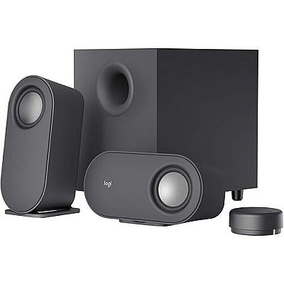 Image Speakers 2.1  Logitech Z407, 40W (20W + 2x10W)  Bluetooth: 5.0, Wireless control,  3.5 mm input, Micro-USB input, Black