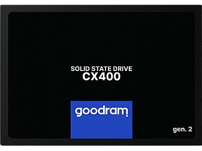 Image 2.5" SSD 512GB  GOODRAM CX400 Gen.2, SATAIII, Read: 550 MB/s, Write: 500 MB/s, 7mm, 3D NAND TLC  SSDPR-CX400-512-G2