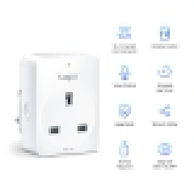 Image Priza WiFi TP-LINK, Tapo P100(2-pack),  Smart Mini Plug, Wifi, Remote Access, Scheduling, Away Mode, Voice Control (The Google Assistant, Amazon Alexa