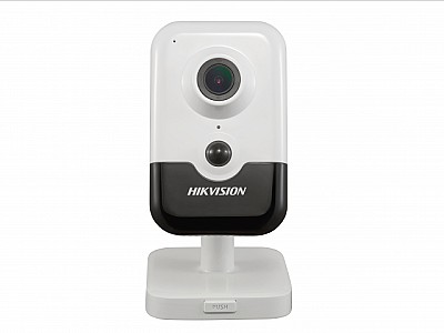 IP Cube Camera Hikvision DS-2CD2443G0-I, 4Mpix, 1/3", 2.8mm, F2.0, 2688x1520@25fps, H.265+/H.265/H.264+/H.264, IR range 10m, micro-SD 128GB, Mic, DC12