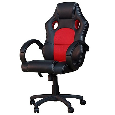 Image Gaming chair SPACER  SPCH-CHAMP-RED  Black-Red, Synthetic PU + Textil, 120 kg max
