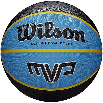 Minge Baschet Wilson MVP, marime 7, Negru/Albastru (WTB9019XB07)