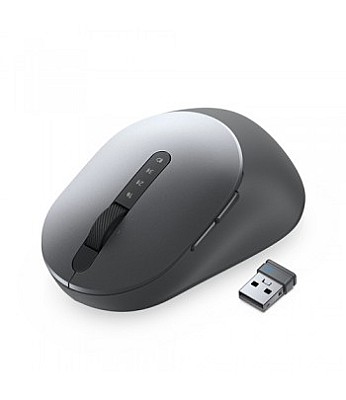 Image Dell Multi-Device Wireless Mouse - MS5320W, Titan grey, Wireless - 2.4 GHz, Bluetooth 5.0, Optical, 1600 dpi, 1 x AA Battery, 3 years Advanced Exchang